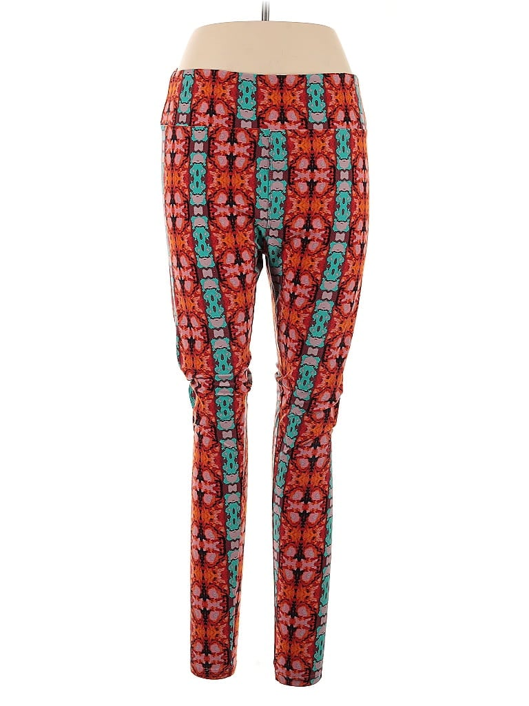 Pre-owned Lularoe Casual Pants In Red