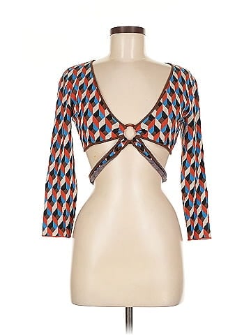 Ronny Kobo Geometric Crop Top (view 1)