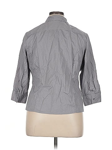 Riders by Lee 3/4 Sleeve Button-Down Shirt (view 2)