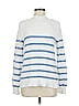 Bailey 44 Stripes White Turtleneck Sweater Size M - photo 1