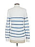 Bailey 44 Stripes White Turtleneck Sweater Size M - photo 2