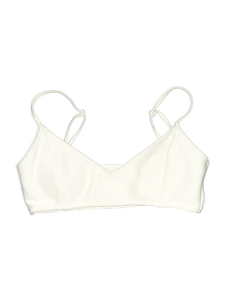 Pre-owned La Hearts Swimsuit Top Ivory Swimwear In White