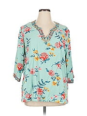 Belle By Kim Gravel 3/4 Sleeve Blouse