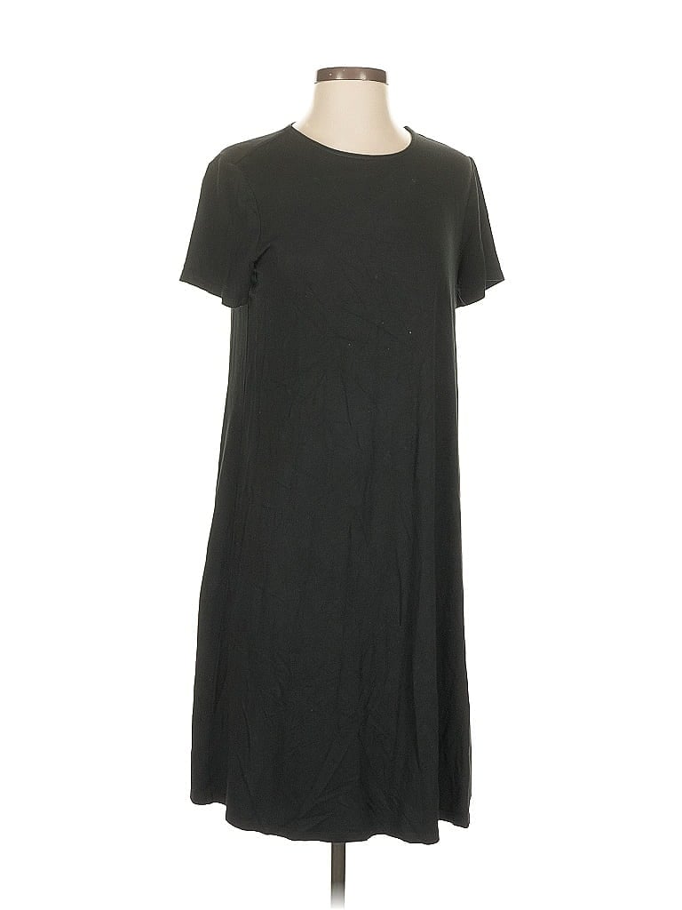 Pre-owned Jjill Casual Dress In Black