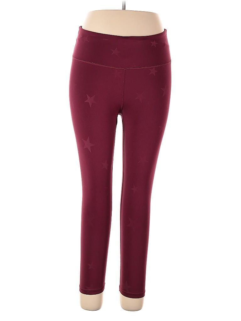 Pre-owned Gap Fit Active Pants In Burgundy