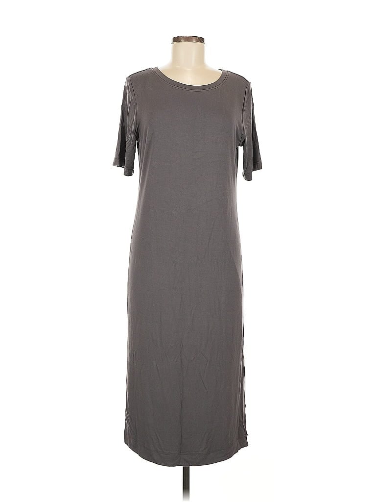 Pre-owned Brass Casual Dress In Gray