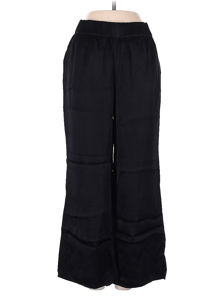 Pre-owned J.crew Collection Track Pants In Black