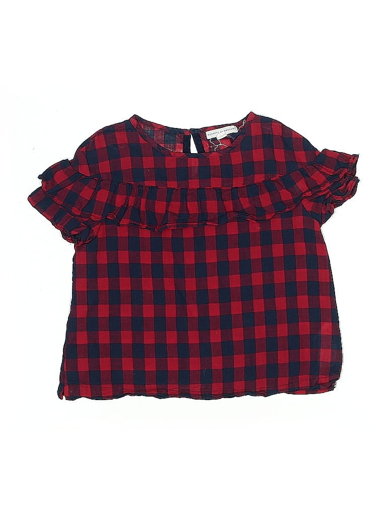 ROCKETS OF AWESOME Pre-owned Kids' Short Sleeve Blouse In Red