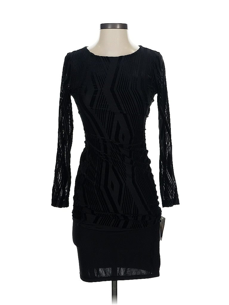 Pre-owned Bar Iii Cocktail Dress In Black