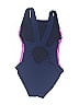 TYR 100% Polyester Color Block Blue One Piece Swimsuit Size 8 - photo 2