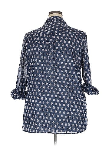 Gap Outlet 3/4 Sleeve Button-Down Shirt (view 2)