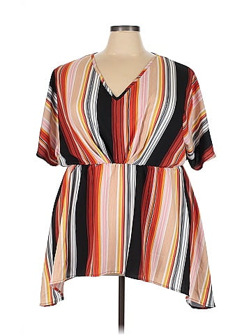 BLOOMCHIC Short Sleeve Blouse (view 1)