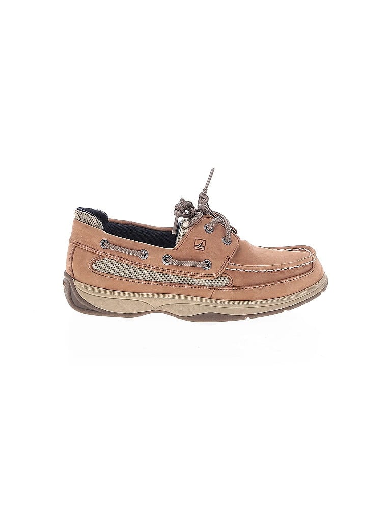 Pre-owned Sperry Top-sider® Flats Tan Shoes In Brown