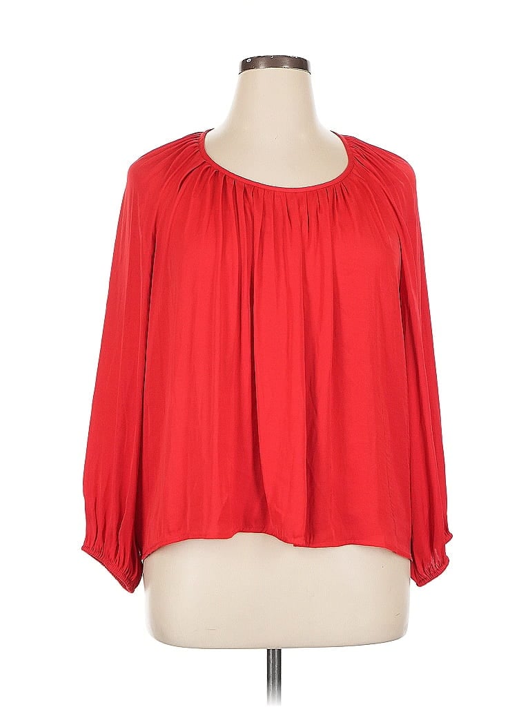 Pre-owned A New Day 3/4 Sleeve Blouse In Red