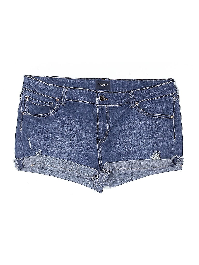 Pre-owned Celebrity Pink Denim Shorts In Blue