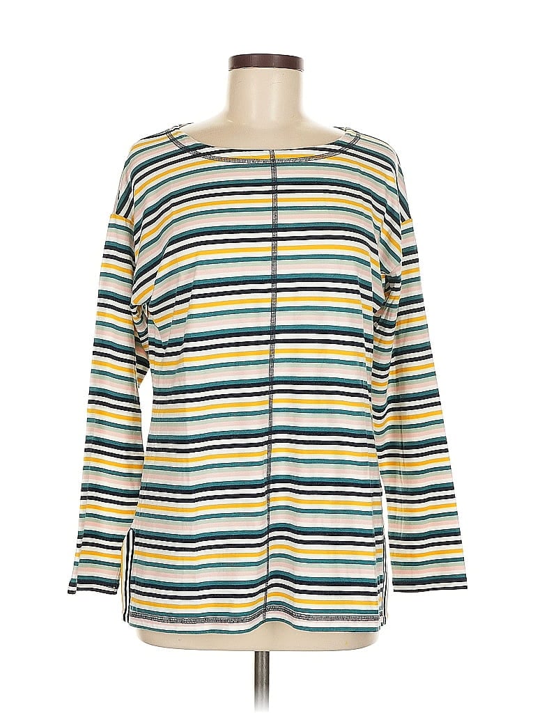 Pre-owned T By Talbots Long Sleeve Blouse In Yellow