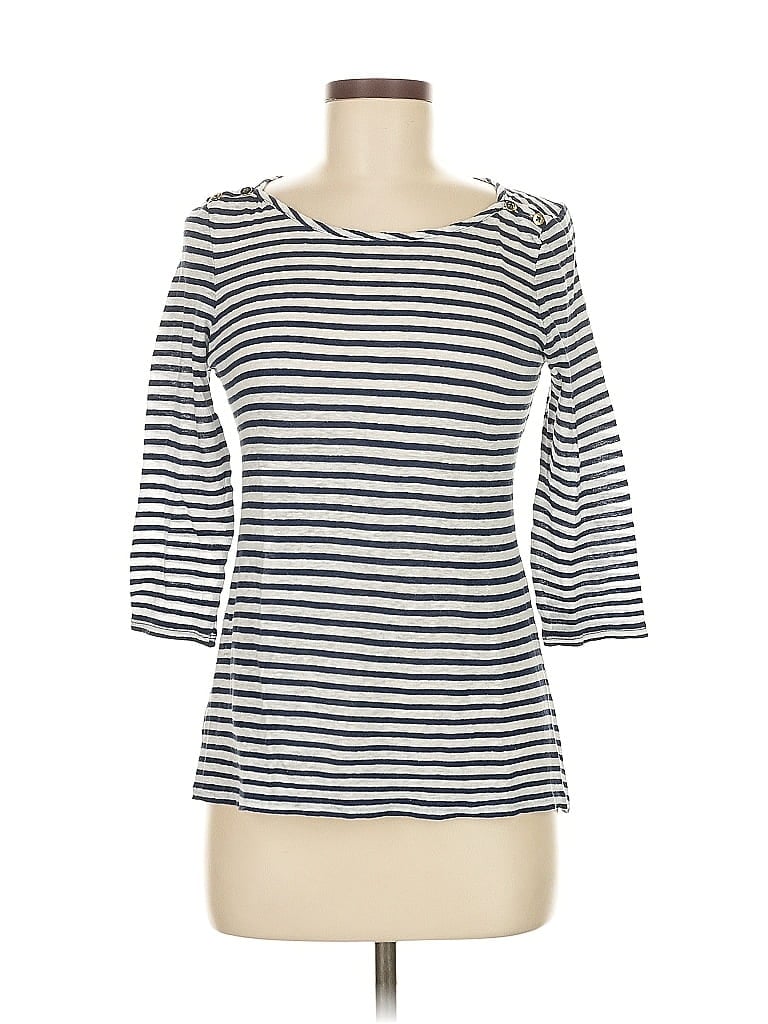 Click to view more detailed imagery on our partner's website Pre-owned Banana Republic 3/4 Sleeve T-shirt In White