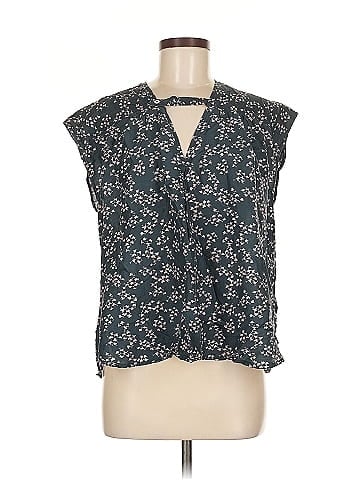 Current/Elliott The Short Sleeve Sky Blouse (view 1)