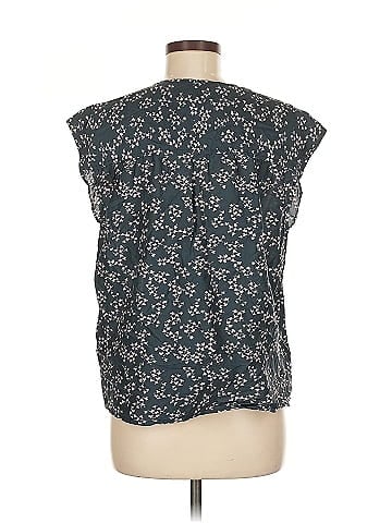 Current/Elliott The Short Sleeve Sky Blouse (view 2)
