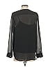 DKNY 100% Polyester Black Long Sleeve Blouse Size S - photo 2