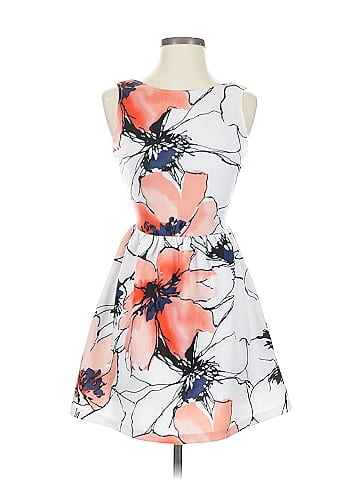 Red Saks Fifth Avenue Cocktail Dress (view 1)