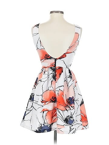 Red Saks Fifth Avenue Cocktail Dress (view 2)