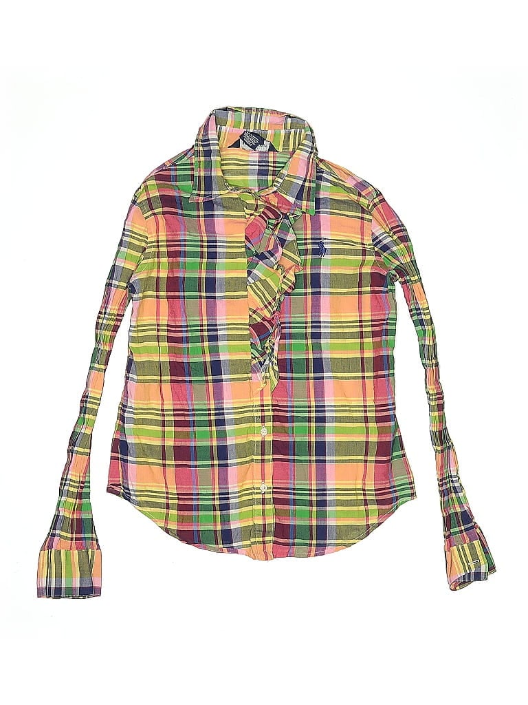 Click to view more detailed imagery on our partner's website Pre-owned Ralph Lauren Kids' Long Sleeve Button Down Shirt In Yellow