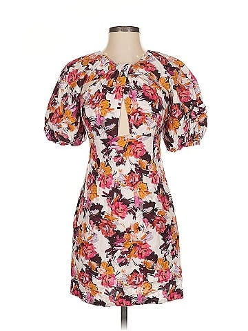Nicholas Floral Puff Sleeve Dress (view 1)