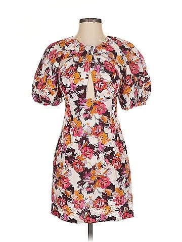 Nicholas Floral Puff Sleeve Dress (view 1)