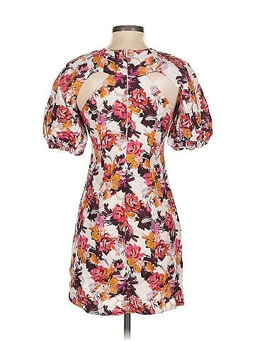 Nicholas Floral Puff Sleeve Dress (view 2)