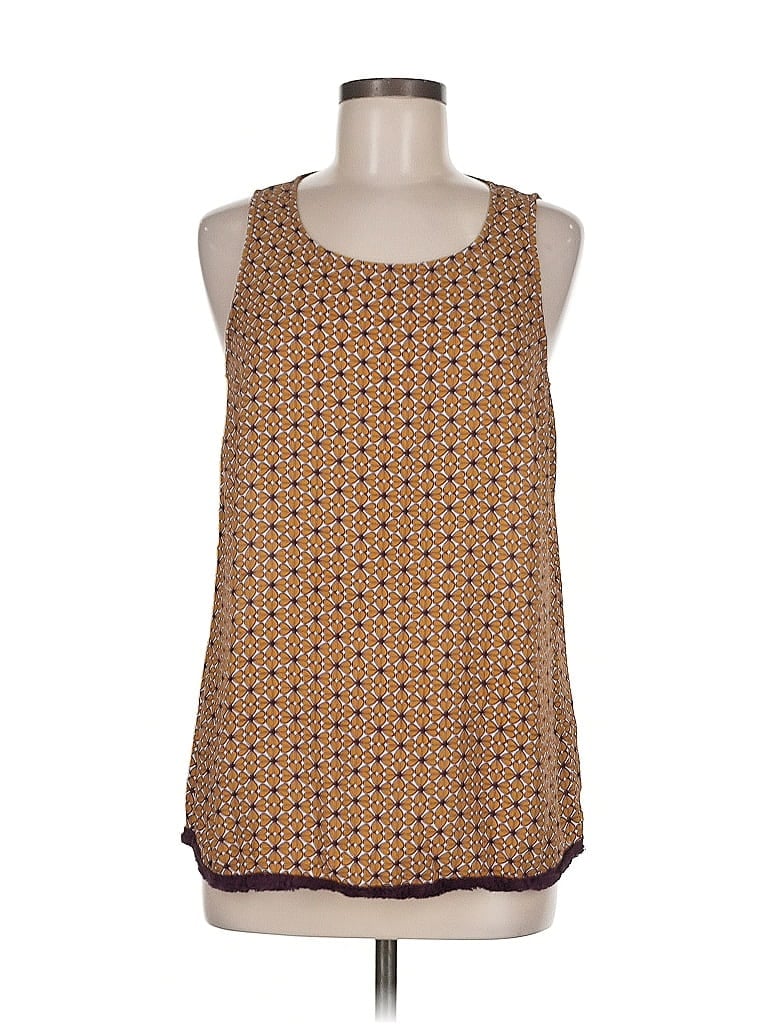 Pre-owned Charming Charlie Sleeveless Top Brown Halter Neckline Tops