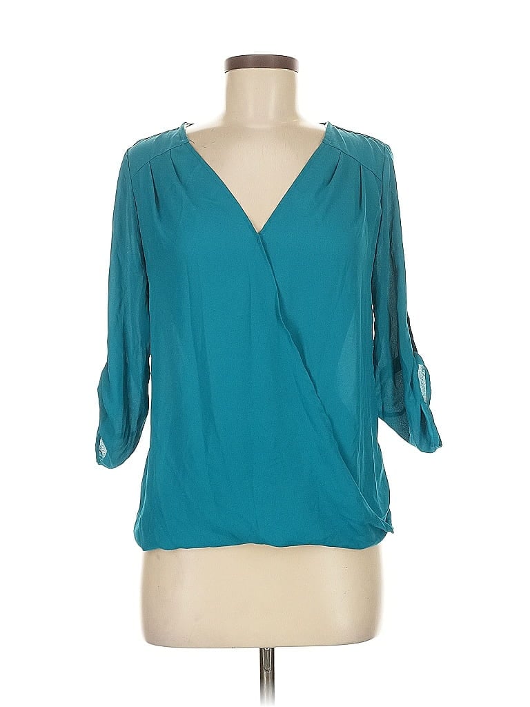 Pre-owned Heart Soul 3/4 Sleeve Blouse In Blue