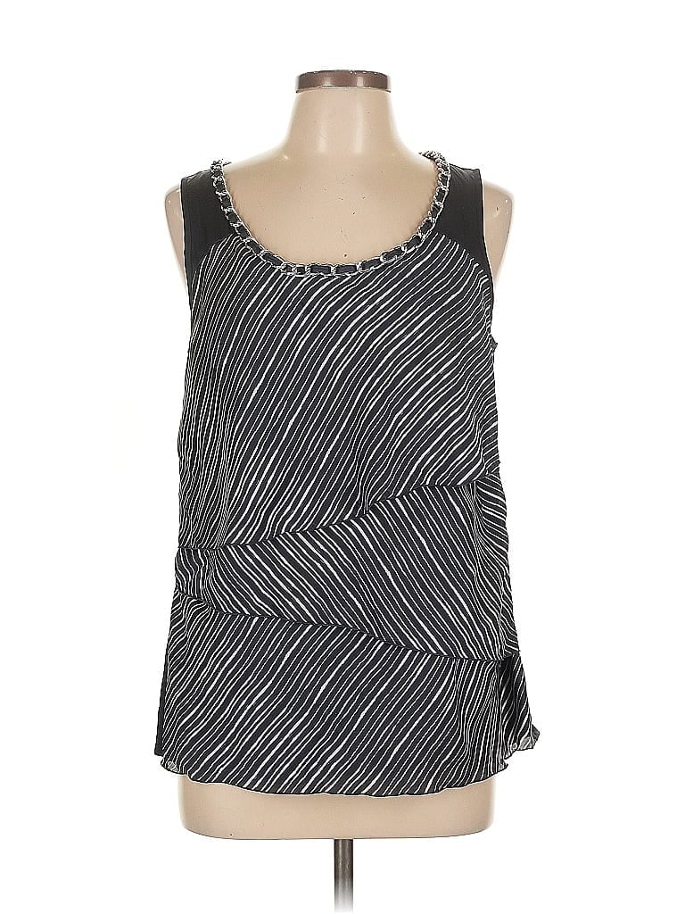 Pre-owned Alfani Sleeveless Blouse In Black