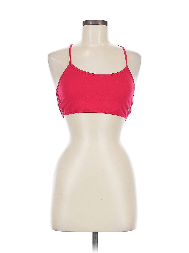 Pre-owned Aura Tank Top Red Halter Neckline Tops
