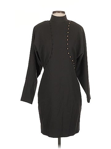 Nicole Miller Collection Puff Sleeve Button Dress (view 1)