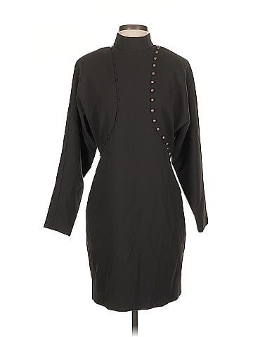 Nicole Miller Collection Puff Sleeve Button Dress (view 1)