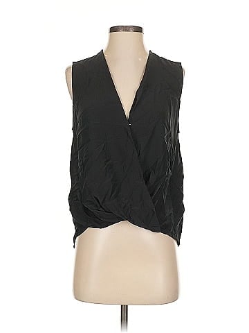Rag & Bone Black Sleeveless Victor Blouse (view 1)
