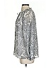 Talbots 100% Polyester Silver Long Sleeve Blouse Size XS - photo 5