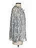 Talbots 100% Polyester Silver Long Sleeve Blouse Size XS - photo 4