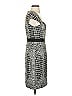 Betsey Johnson 100% Polyester Animal Print Silver Cocktail Dress Size 2 - photo 4