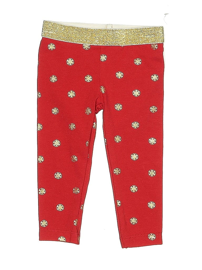 Click to view more detailed imagery on our partner's website Pre-owned Holiday Time Babies' Leggings In Red