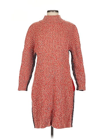 Jil Sander Navy Colorblock Knit Shift (view 1)