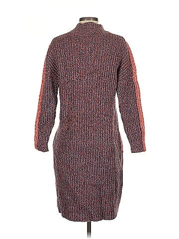 Jil Sander Navy Colorblock Knit Shift (view 2)