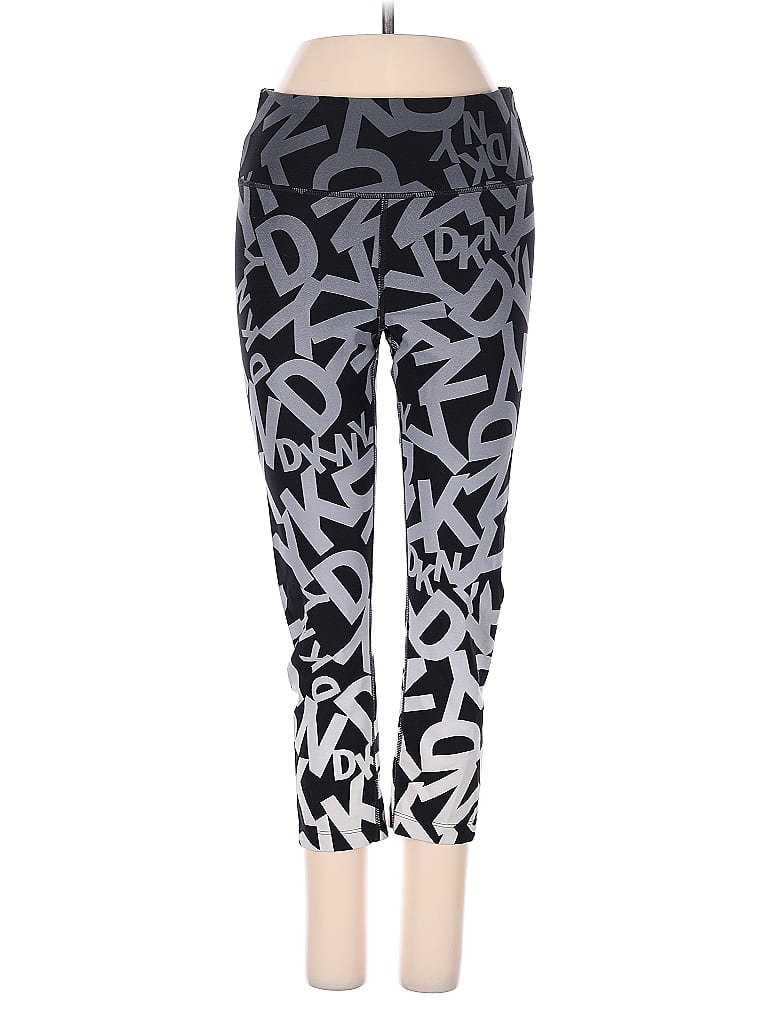 Pre-owned Dkny Sport Leggings In Black