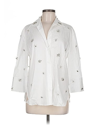 Assorted Brands 3/4 Sleeve Button-Down Shirt (view 1)