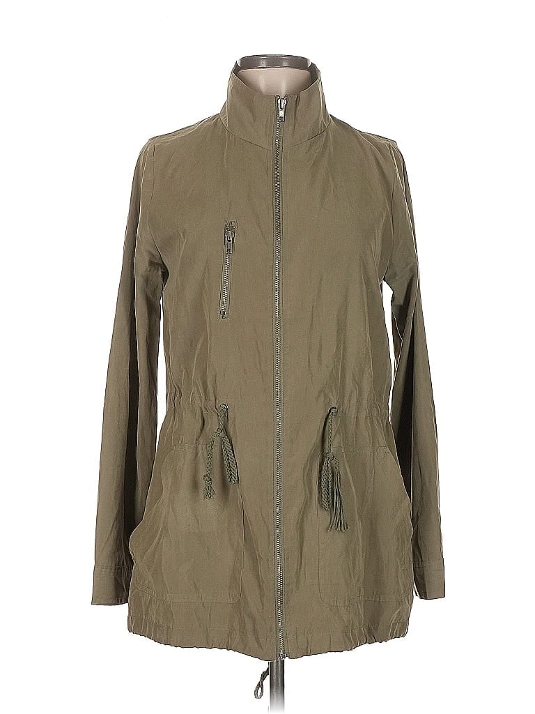 Pre-owned Mine Raincoat In Green