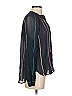 Derek Lam 10 Crosby 100% Viscose Black Striped Button Down Top Size 0 - photo 4