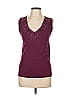 W by Worth Burgundy Sleeveless Top Size L - photo 1