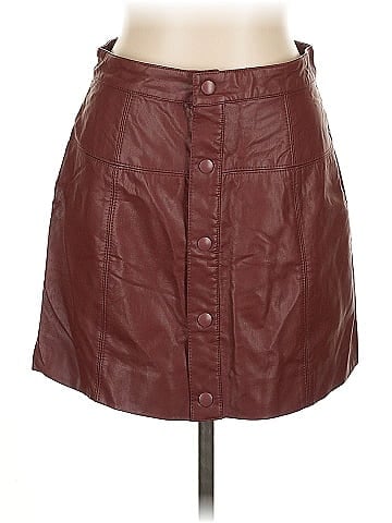 Free People Faux Leather Skirt (view 1)