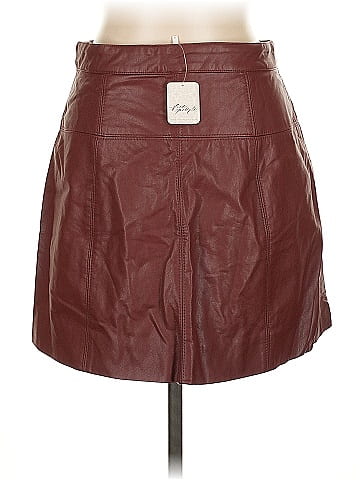 Free People Faux Leather Skirt (view 2)